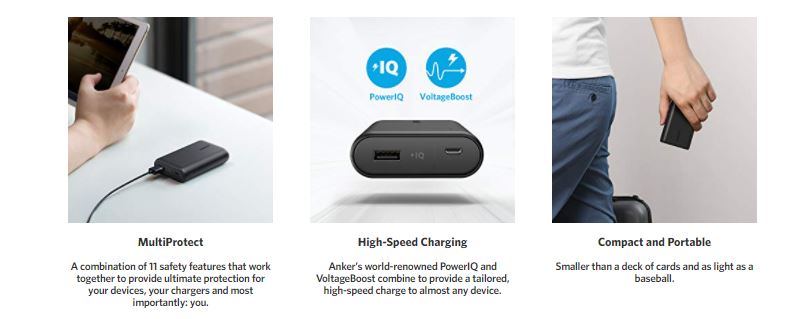 rexmoo Anker PowerCore 10000mAh Power Bank