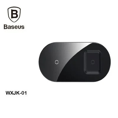 Baseus Simple 2 in 1 Qi Wireless Charger (WXJK-01) – Black