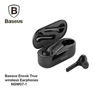 rexmoo Baseus Encok True Wireless Earphones W07 - (NGW07-01) Black