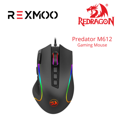 rexmoo Redragon M612 Predator RGB Gaming Mouse
