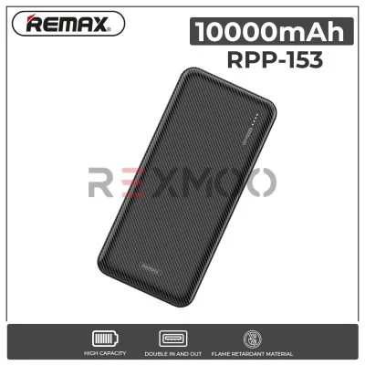 rexmoo Remax RPP-153 Polymer Type c Micro 10000mAh Power Bank