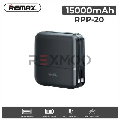 rexmoo Remax RPP-20 15000mAh Large Capacity QC3.0+PD18W Fast Charging Power Bank