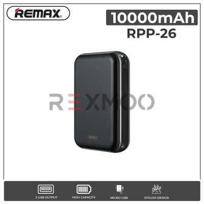 rexmoo Remax RPP-26 10000 mAh Small Size High Capacity Power Bank