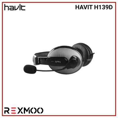 rexmoo Havit H139d 3.5mm double plug Stereo with Mic Headset for Computer
