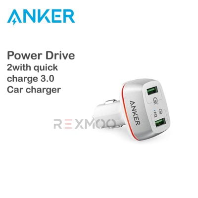 rexmoo Anker Power Drive 3.0 Car Charger