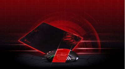 Rexmoo A4 Tech Q8181S Neon X Glide Gaming Mouse & Mouse Pad