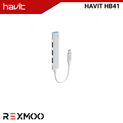 Rexmoo Havit HV-HB41 4 Port Type C Aluminium Alloy HUB