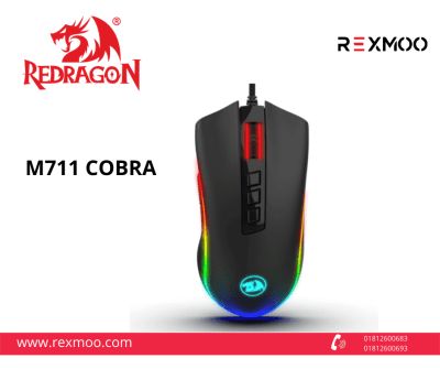 rexmoo Redragon M711 COBRA RGB Gaming Mouse