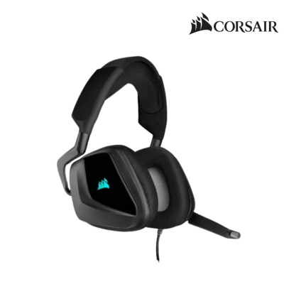 Rexmoo Corsair Head Phone Void RGB Elite USB Premium With 7.1 Surround Sound Carbon