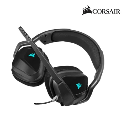 Rexmoo Corsair Head Phone Void RGB Elite USB Premium With 7.1 Surround Sound Carbon