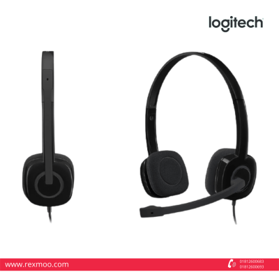 Rexmoo Logitech Headset H151 Black (981-000587)