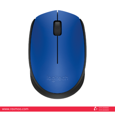 Rexmoo Logitech Mouse Wireless M171 Blue