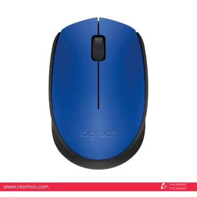 Rexmoo Logitech Mouse Wireless M171 Blue