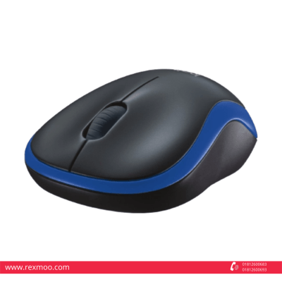 Rexmoo Logitech Mouse Wireless M185 Blue (910-002502)