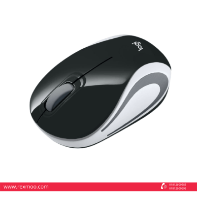 Rexmoo Logitech Mouse Wireless M187 Black