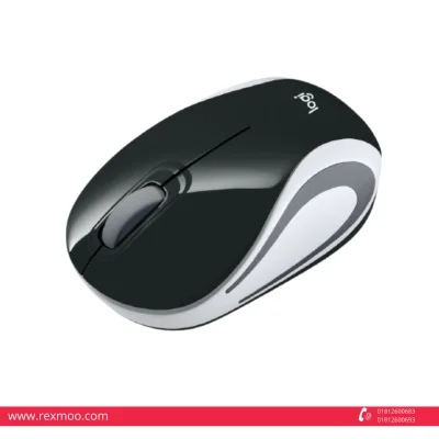 Rexmoo Logitech Mouse Wireless M187 Black