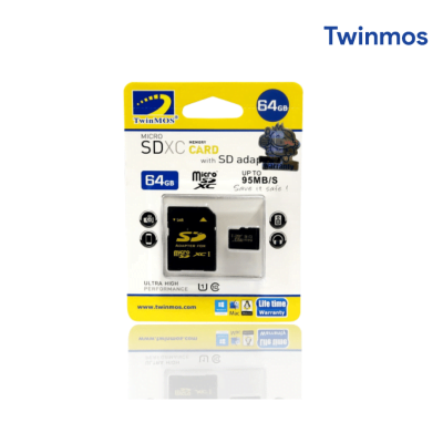 Rexmoo Twinmos 64GB Class 10 Multimedia Micro SD Card