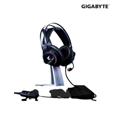 Rexmoo GIGABYTE AORUS H1 7.1 Surround Sound Wired Gaming Headset