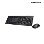 Rexmoo Gigabyte KM6300 USB Multimedia Keyboard Mouse Combo Black