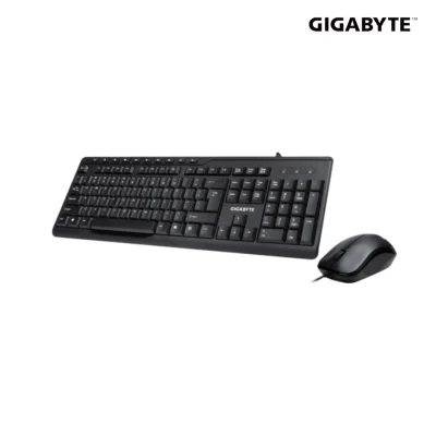 Rexmoo Gigabyte KM6300 USB Multimedia Keyboard Mouse Combo Black