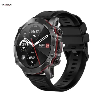 Rexmoo 2023 AK56 Outdoor Smart Watch for Men BT Call IP67 Waterproof Sports Smartwatch 400mAh Large Battery Reloj Smart Watch